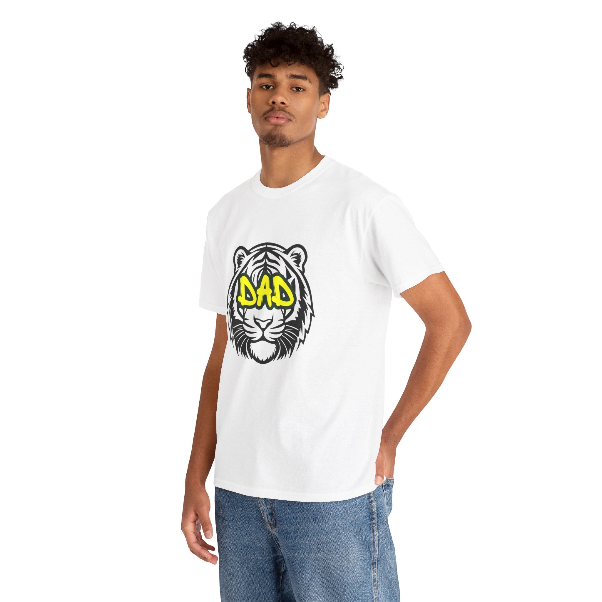 Tiger Dad Graphic T-shirt / Father's Day Gift / Unisex Heavy Cotton Tee