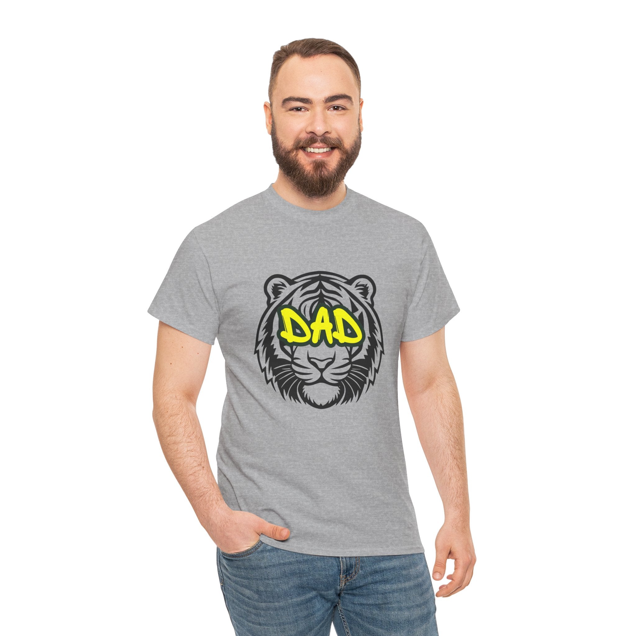 Tiger Dad Graphic T-shirt / Father's Day Gift / Unisex Heavy Cotton Tee