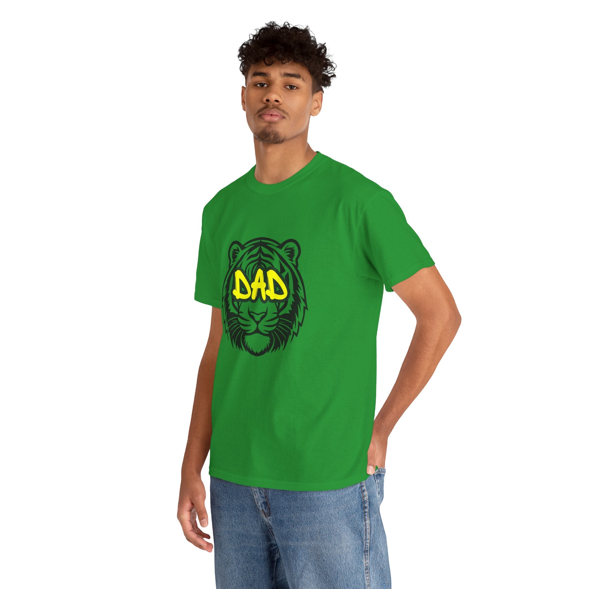 Tiger Dad Graphic T-shirt / Father's Day Gift / Unisex Heavy Cotton Tee