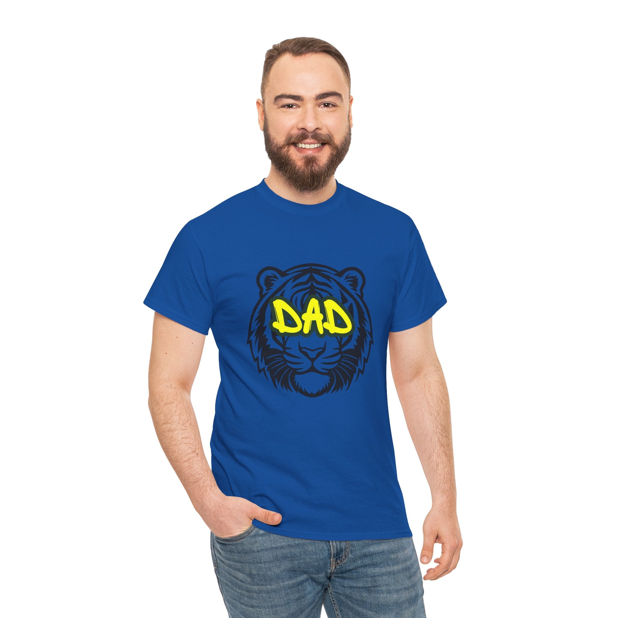 Tiger Dad Graphic T-shirt / Father's Day Gift / Unisex Heavy Cotton Tee